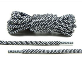 Black/White Rope Laces
