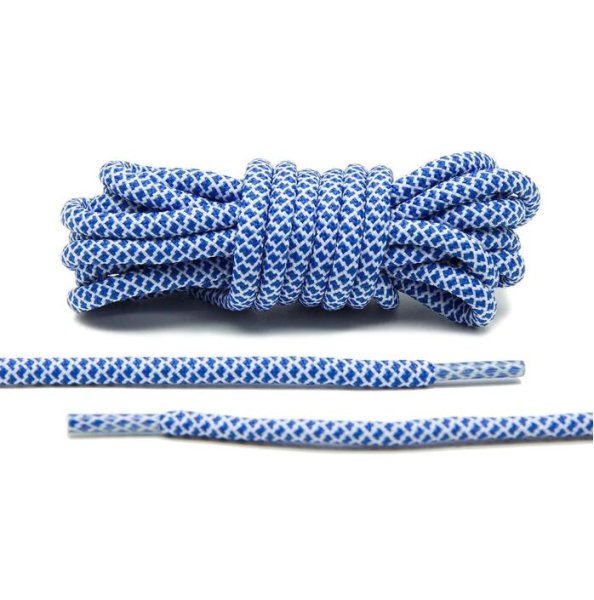 Blue/White Rope Laces