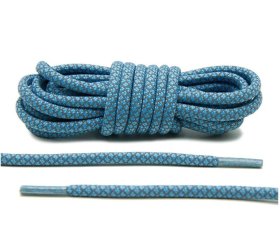 Cove Blue 3M Reflective Rope Laces