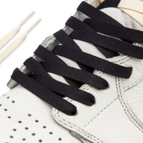 Cream/Black Union Jordan 1 Replacement Shoelaces