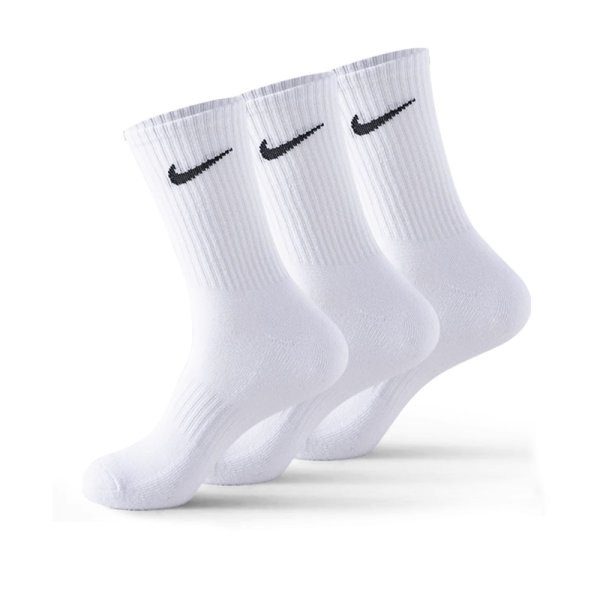 Nike Cotton Socks 3-pack In White/black