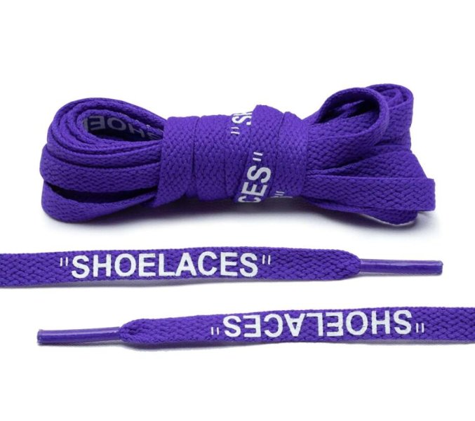 Purple Off-White Style \"SHOELACES\"