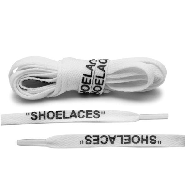 White Off-White Style \"SHOELACES\"