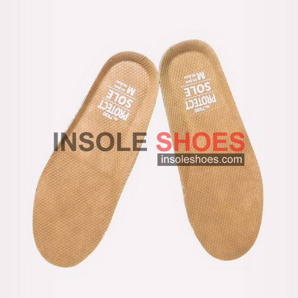Beige Labor Shoe Inserts Foot Insoles Within Steel