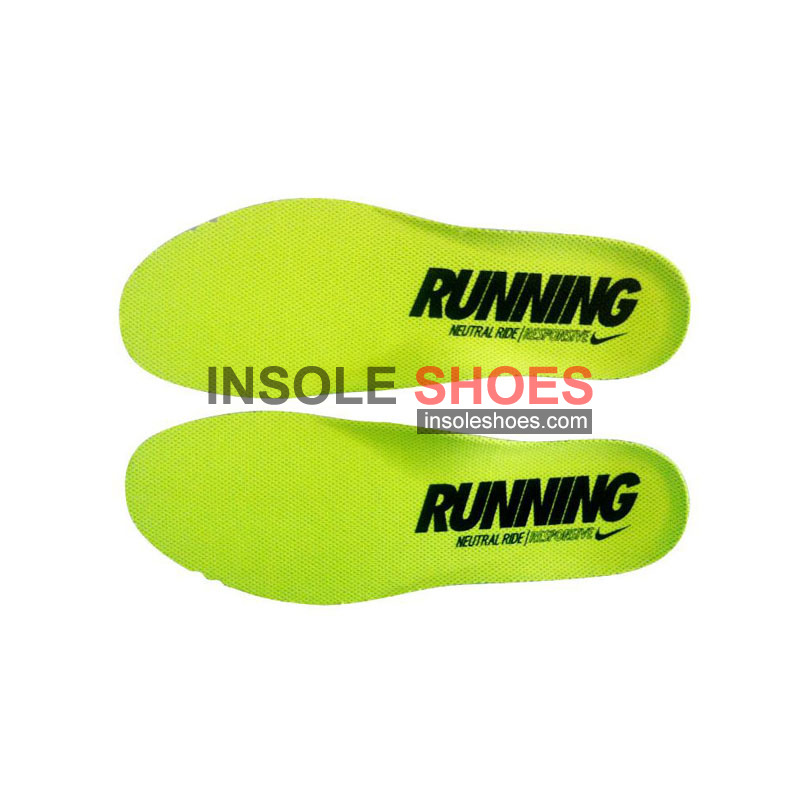 NIKE AIR MAX RUNNING NEUTRAL RIDE RESPONSIVE Insoles Light Green/ Yellow