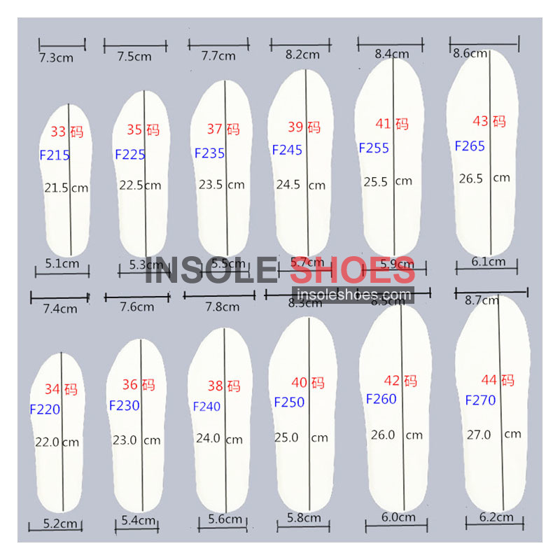 Replacement WARRIOR Latex Gel Shoes Insoles
